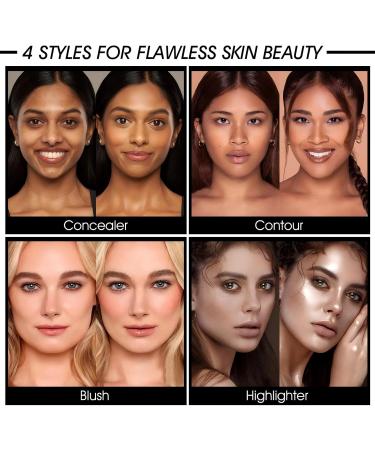  PCC PTYXIS Carmine Contour Color Palette 12 Colors Professional Color Concealer Cream Waterproof Color Palette Suitable for Oily Dry or Sensitive Skin (#12-B 12 Colors) - Buy Online on GoSupps.com