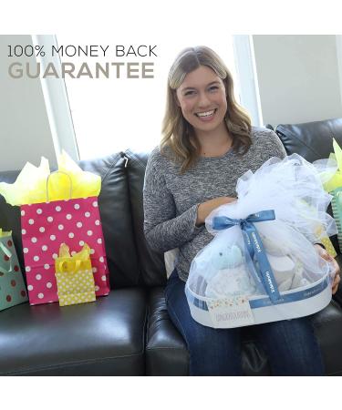 Elephant Theme Newborn Gift Basket for Boys or Girls - Baby Shower Essential Bundle with Registry Must-Haves and Card Included - Buy Online on GoSupps.com