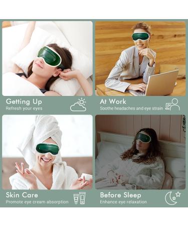 Cordless Heated Eye Mask | Cooling & Washable Eye Compress for Migraines & Dry Eyes | Vision Window Design | Perfect Gift for Men & Women - Buy Online on GoSupps.com