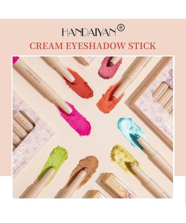 Quxunzzz Matte Nude Eyeshadow Stick - Long-Lasting Smoky Eye Makeup | Quick-Drying Sparkling Shadow & Liner Combo - Smooth & Brilliant Finish - Buy Online on GoSupps.com