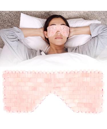 Jade Stone Eye Mask for Relaxation & Anti-Aging | Cooling Rose Quartz Eye Mask for Soothing & Facial Massage - Buy Online on GoSupps.com