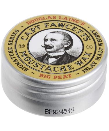 Captain Fawcett's Big Peat Islay Malt Whisky Moustache Wax (15ml) - Premium Grooming Essential - Buy Online on GoSupps.com