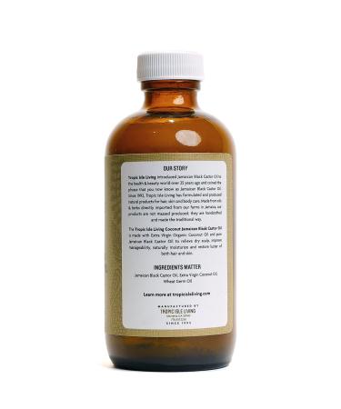 Tropic Isle Living Jamaican Black Castor Oil - 100% Pure Coconut Oil for Dry Hair & Skin - 4 oz Pack (4 Fl Oz Total) - Shop Internationally - Buy Online on GoSupps.com