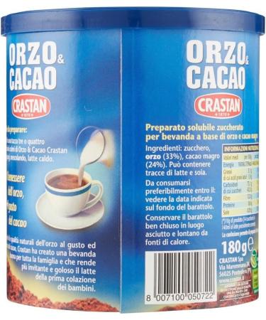  Crastan Crastan Barley & Soluble Cocoa - 180g - Pack of 12  - Buy Online on GoSupps.com