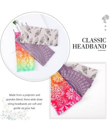 Boho Elastic Headbands for Women & Girls - Pack of 3 (Type 3) | Fashey Wide Head Wraps - Buy Online on GoSupps.com