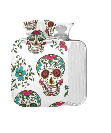 Dead Day Hot Water Bottle with Cover 2L Large Hot Water Bag for Pain Relief Bed Hand and Feet