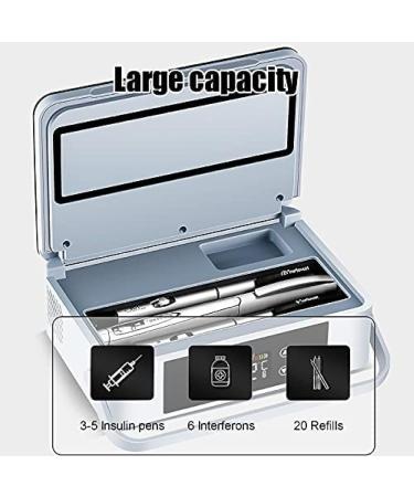 Portable Insulin Cooler High Capacity Insulin Refrigerated Box 2-8 C Small Thermostat Drug Reefer Mini Car Refrigerator 10000mAh Built-Battery For Home Airplane Camping 1 battery - Buy Online on GoSupps.com