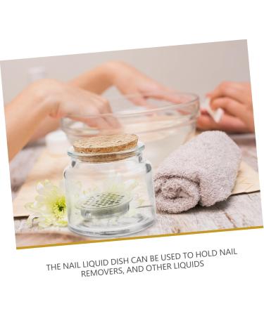 DRESSOOS Nail Cup Nail Liquid Holder Nail Brush Dappen Cup with Lid Acrylic Nail Dappen Dish Manicure Nail Dish with Wooden Lid Manicure Nail Dish with Stainless Steel Mesh Nail Dish Cup - Buy Online on GoSupps.com