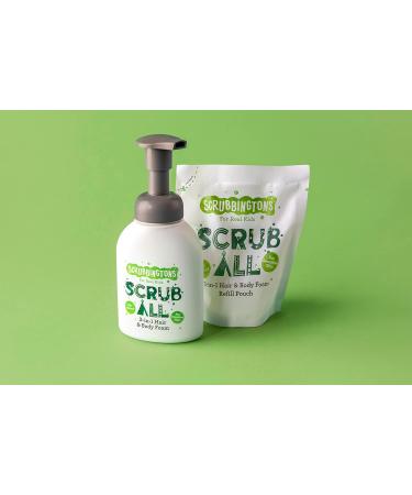 Scrubbington's Scrub All 3-in-1 Shampoo Conditioner & Body Wash Foam for Sensitive Skin - 200ml | Best Kids Bath Care - Buy Online on GoSupps.com