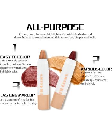 4 Eye Shadow Stick Makeup | Waterproof Eyeshadow Stick 7 Colors Eye Stick High Coloring Eyeshadow for Women Eye Makeup Fovolat 4 Pcs 7pcs - Buy Online on GoSupps.com