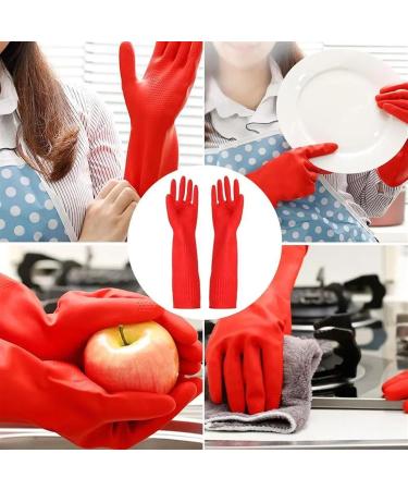 Cleaning Gloves Kitchen Gloves Dishwashing Long Sleeved Waterproof Latex Tool Gloves Dishwashing Gloves A-s - Buy Online on GoSupps.com