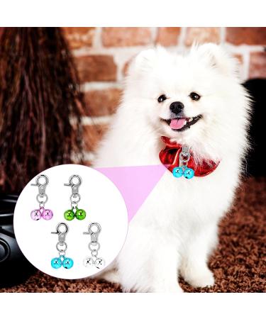 KALIONE 4 Packs Bells for Dog Cat Collars Stainless Steel Bell Training Charm Pendants Small Pet Bells Pendant Accessories with Snap Clips for Dog Cat Pets Necklace Collar DIY Keychains Crafts Making - Buy Online on GoSupps.com