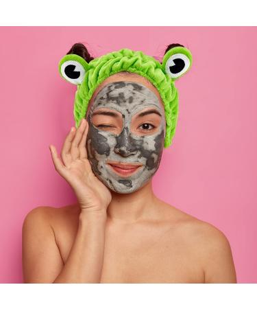 Frog Hair Band 2-Pack - Cute Green Headband for Girls & Women | Elastic Hair Accessories for Face Washing, Yoga, and Beauty Skincare - Buy Online on GoSupps.com
