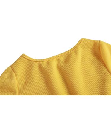 BONNY BILLY Girls Long Sleeve Knitted Cotton Cardigan Shrug - Yellow (5-6 Years) - Buy Online on GoSupps.com