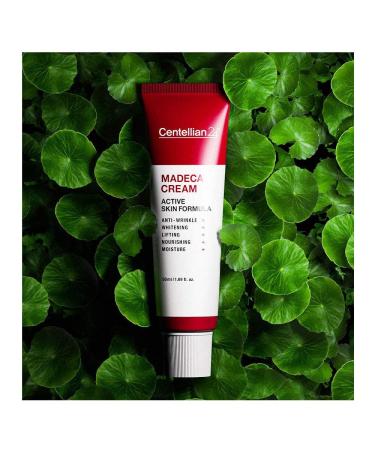 Centellian 24 Madeca Cream Active Skin Formula for Acne-Prone Dry & Sensitive Skin | TECA Centella Asiatica Collagen & Hyaluronic Acid 50 ml Moisturizer for Wrinkles & Even Skin Tone - Buy Online on GoSupps.com