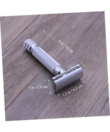 Minkissy Men's Safe Double Razor - Premium Wood & Steel Face Razor for Smooth Shaving - Buy Online on GoSupps.com