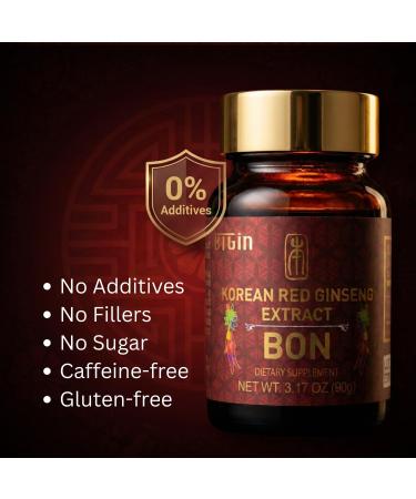 BTGIN Bon Korean Red Panax Ginseng Extract - 100% Pure Concentrate - No Additives Extra Strength Supplement - Caffeine Free Energy Focus & Immune Support - 90g - Buy Online on GoSupps.com