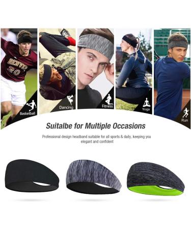 Shop Lattcure Sport Headband 3 Pack - Anti-Slip Perfect for Jogging Running Hiking Bicycle & Motorcycle - International Shipping Available - Buy Online on GoSupps.com