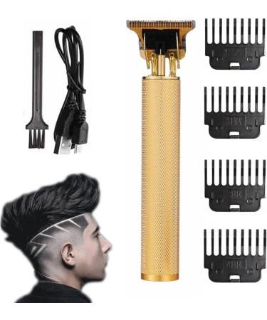 Yamloveme Trimmer Yamloveme Cordless Hair Clipper Professional Cordless Hair Clipper for Men Rechargeable Shaver Hair Clipper and Trimmer Set Gold