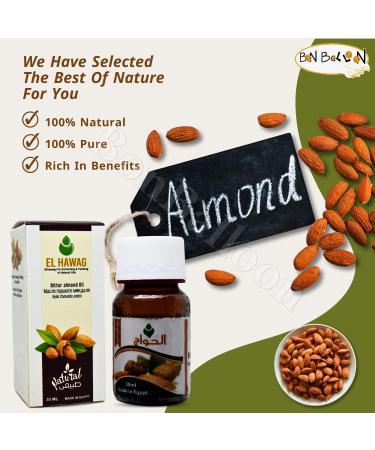 Bitter Almond Oil Natural Undiluted Pure For Hair Skin Care Skincare Facial Body & Cold Pressed Premium No Additives Kosher Halal (4 Pack 4.05 oz / 120 ml)  - Buy Online on GoSupps.com