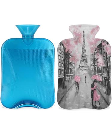 2L Hot Water Bottle | Pain Relief & Therapy | PVC Ice & Hot Water Bag | Eiffel Tower Design | Perfect for Cramps & Warmth | Parisian Romance - Buy Online on GoSupps.com