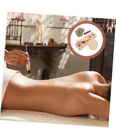 Mobestech Wooden Moxa Cone Holder - Durable Moxibustion Tool for Effective Household Use - Buy Online on GoSupps.com