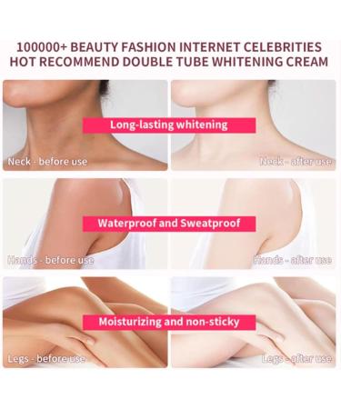 Aisasea Whitening Cream Aisasea Whitening Lotion Double Tube Whitening Moisturizing Cream Brightening Body and Face Toning Cream Improve Dull Skin (2pcs) - Buy Online on GoSupps.com