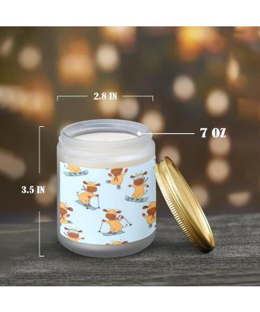 Orange Lemon Scented Candles - Aromatherapy Jar Candles Gift Set for Women | Long Lasting 7 oz - Perfect Birthday Gifts - Buy Online on GoSupps.com