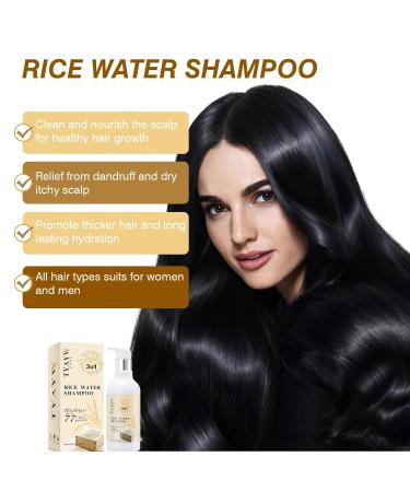 Rice Water Hair Growth Shampoo | Volumizing Biotin & Rosemary Formula for Thinning Hair | Natural Thickening Shampoo for Men & Women - 10 fl oz - Buy Online on GoSupps.com