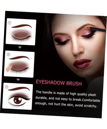 BIUDECO 10pcs Nose Shadow Brush Creme Blush Eye Makeup Eyeliner Blush Cream Blush Brush Black Wooden Handle - Buy Online on GoSupps.com