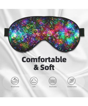 Bright Colorful Art Print Unisex Sleep Mask - Double-Sided Eye Mask for Sound Sleep & Skin Care - Buy Online on GoSupps.com