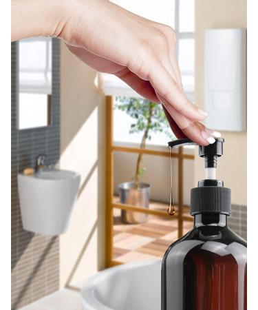 FOOCHY Empty Plastic Bottles with Pump Dispenser and 6pcs Labels Included Refillable Travel Containers for Hand sanitizer Shampoo Lotion etc - BPA/Paraben Free 500ml/17.6oz(6Pack)  - Buy Online on GoSupps.com