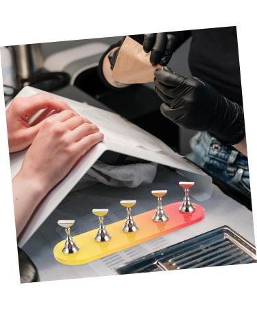 DRESSOOS 1 Set Nail Practice Holder Decorative Nail Stands Nail Holders for Nail Art Magnetic Nail Stands Convenient Nail Holders Beauty Nail Racks Decorative Nail Racks Beauty Nail Holders 12.8x3.7cm As Shown - Buy Online on GoSupps.com
