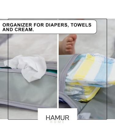 Hamur Home 3-in-1 Diaper Pocket & Portable Organizer - Stylish Butterfly Small Diaper Bag for Moms | Wipes Cream & Baby Essentials - Buy Online on GoSupps.com