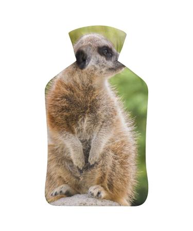 Animal Hot Water Bottle With Cover Plush Bed Bottle Hand Warmer For Adults And Children 26.5X15.3cm