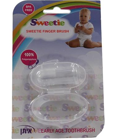 Sweetie Finger Toothbrush: Clear Oral Finger Brush for Kids - Train Your Child for Healthy Teeth - Buy Online on GoSupps.com