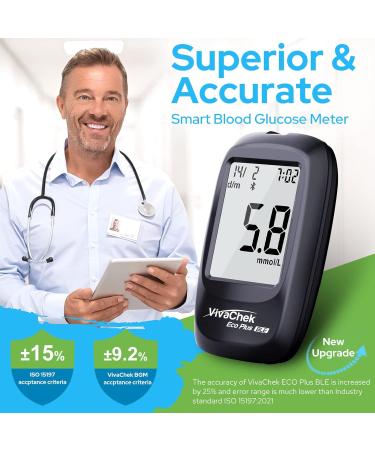VivaChek ECO Plus Diabetes Test Strips & Lancets Kit - 100 No Coding Blood Glucose Test Strips for UK Diabetics - Buy Online on GoSupps.com