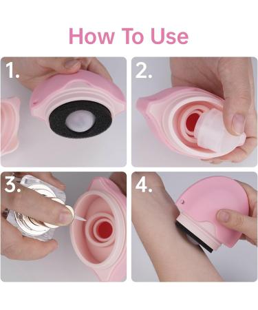 Refillable Sunscreen and Body Lotion Sponge Roller Applicator for Kids and Adults Child-Friendly Silicone Roller with Even Mess-Free Application Travel-Size for Hassle-Free Skincare Routine (Blue) - Buy Online on GoSupps.com