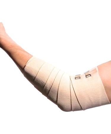 ACE 4 Inch Elastic Bandage with Clips - Beige - Ideal for Leg, Shoulder & More - 1 Count - Buy Online on GoSupps.com