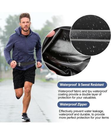 Waterproof Running Belt for Phones - Adjustable Sports Hip Pocket for Men & Women - Black Jogging Bag - Buy Online on GoSupps.com