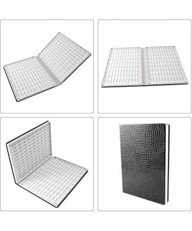 Vklopdsh 216 Colors Nail Tips Display Rack Nail Art Display Diy Color Card Display Board Graphic Painting Black Black/White - Buy Online on GoSupps.com