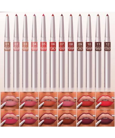 Ungtyb Lip Liner SetLip Liner PackageCreamy Makeup Kit Lip Pencil 12 PiecesSculpting Lip PenSmooth Lipliners Makeup for MomWoman - Buy Online on GoSupps.com