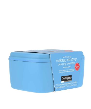 Neutrogena Makeup Remover Facial Cleansing Towelettes - Gentle Alcohol-Free Daily Wipes for Dirt Oil & Waterproof Mascara - 25 ct | International Shipping - Buy Online on GoSupps.com
