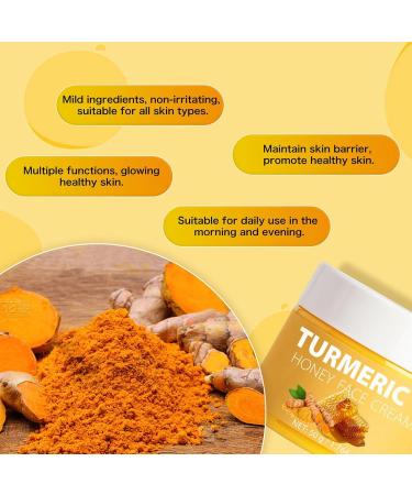  Ceprznvey Hydrating Facial Cream Face Moisturizer Soothes and Smoothes Brightens Complexion Care Brightening Turmeric Cream for All Skin Types Home Travel Use 50g - Buy Online on GoSupps.com
