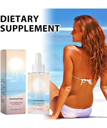  G n rique Tanning Drops 60ml Face and Body Liquid Tanner Brightening Moisturizing Formula Custom Glow Solution Ideal for Arms Legs Back Perfect Women Men Beach Days Travel Use - Buy Online on GoSupps.com