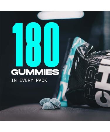 PRECHU Pre Workout Gummies Energy Release & Focus Supplements 180 Blue Raspberry Gummies for Men & Women - Buy Online on GoSupps.com