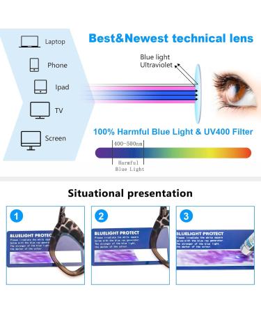 REAVEE 3 Pack Oversized Reading Glasses for Women - Blue Light Blocking Stylish Large Frame Computer Readers | Black Red Flower Design - Perfect for Comfort & Style - Buy Online on GoSupps.com