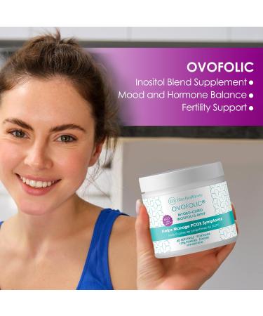 Ovofolic PCOS Supplement for Women - Boost Fertility Hormonal Balance and PCOS Support - Myo-Inositol D-Chiro Inositol Active Folate - High Potency PCOS Supplements (60 Servings 129g Jar) 129 g (Pack of 1) - Buy Online on GoSupps.com