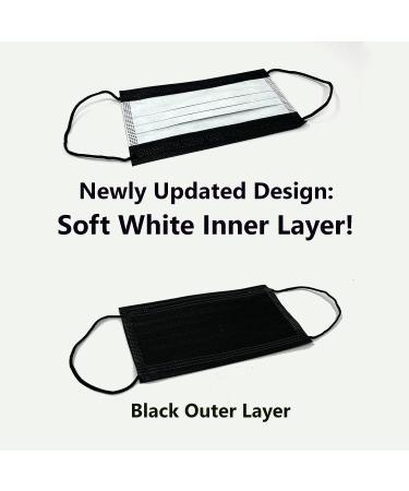 MagiCare Black Disposable Face Masks Made in USA - 50ct Box | Premium 3 Ply for Adults - Soft, Breathable & Comfortable - Buy Online on GoSupps.com