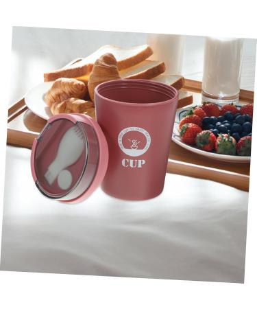 Alipis 3pcs Soup Cup with Spoon Lunch Flask Travel Soup Container Breakfast Spoon Soup Cup Portable Student 1 - Buy Online on GoSupps.com